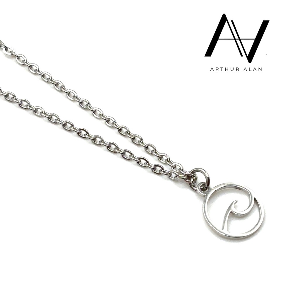 Ocean Wave Necklace (Silver) | Arthur Alan Jewelry